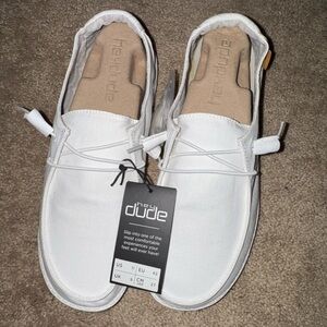 Hey Dude Women’s White Slip-On Loafers